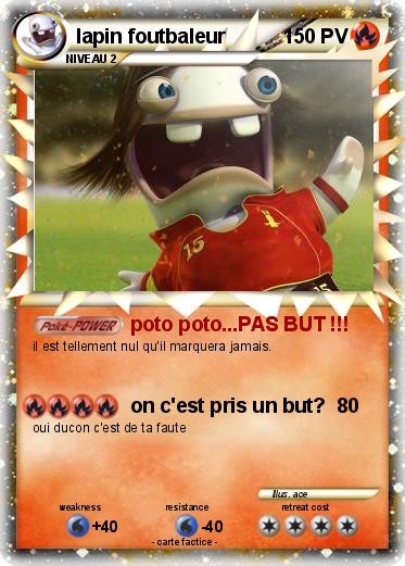 Pokemon lapin foutbaleur