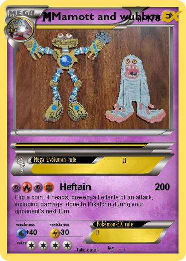 Pokemon Mamott and wubbox