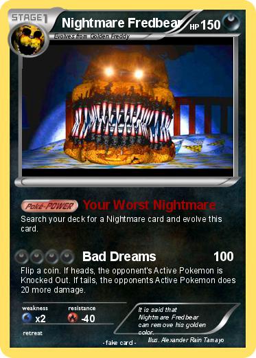 Pokemon Nightmare Fredbear