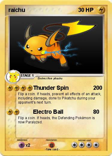 Pokemon raichu