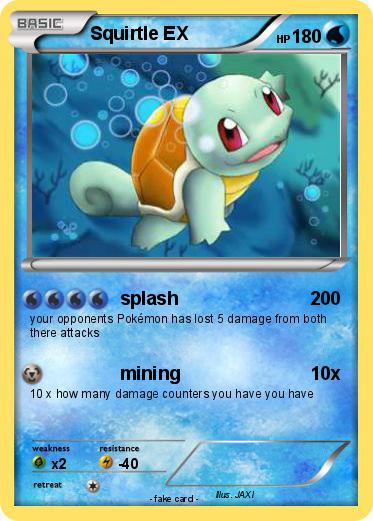Pokemon Squirtle EX