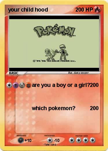 Pokemon your child hood