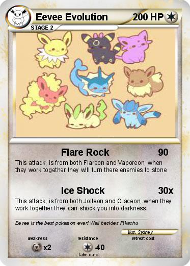 Pokemon Eevee Evolution