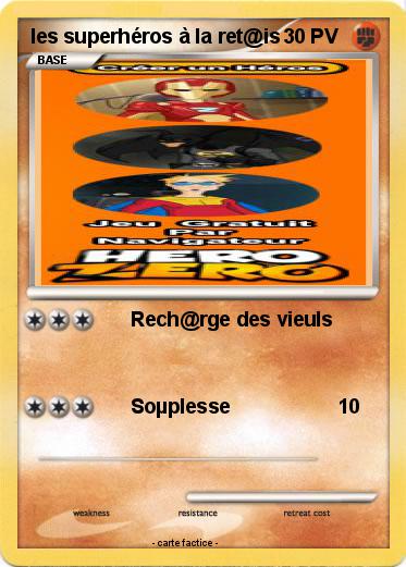 Pokemon les superhéros à la ret@is