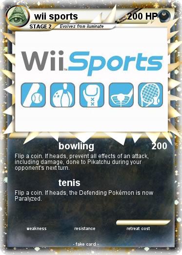Pokemon wii sports