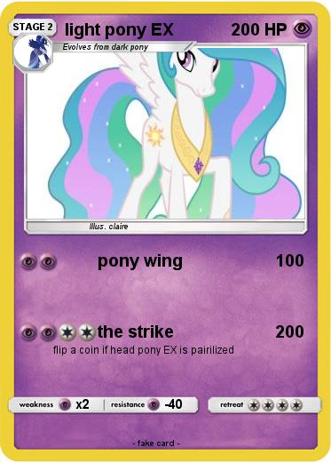 Pokemon light pony EX