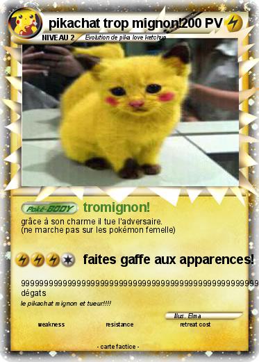 Pokemon pikachat trop mignon!