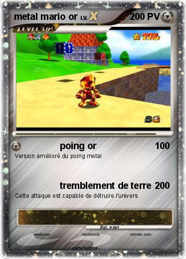 Pokemon metal mario or