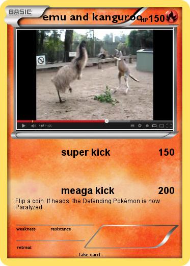 Pokemon emu and kanguroo