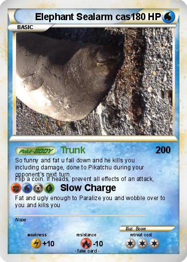 Pokemon Elephant Sealarm cas