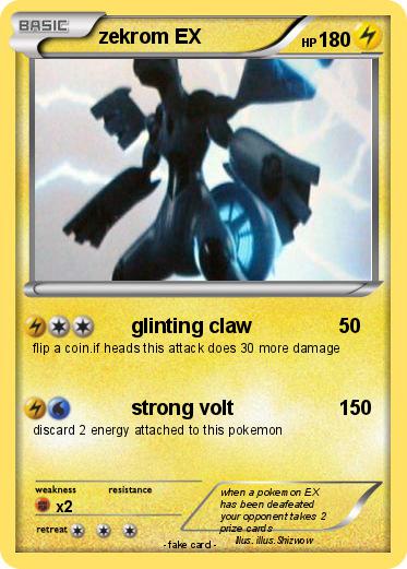 Pokemon zekrom EX