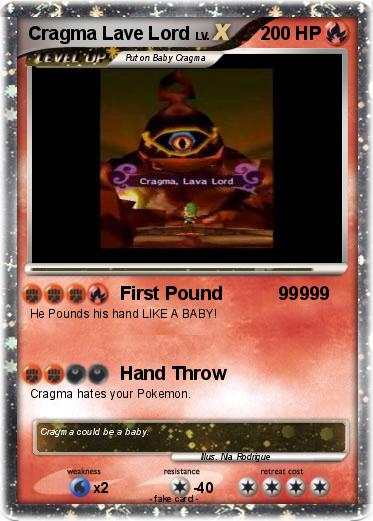 Pokemon Cragma Lave Lord