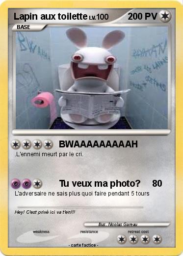 Pokemon Lapin aux toilette