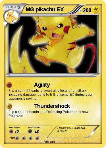 Pokemon MG pikachu EX