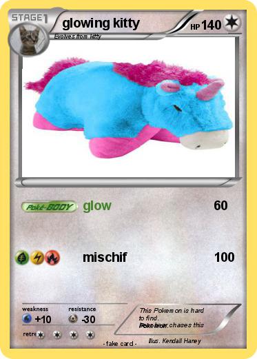 Pokemon glowing kitty