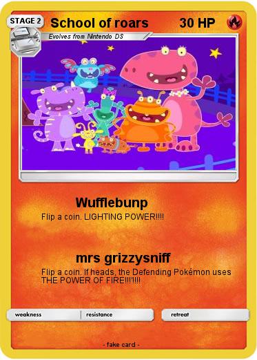 Pokemon School of roars