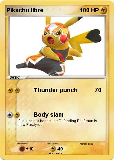 Pokemon Pikachu libre