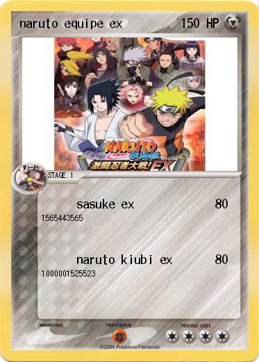 Pokemon naruto equipe ex