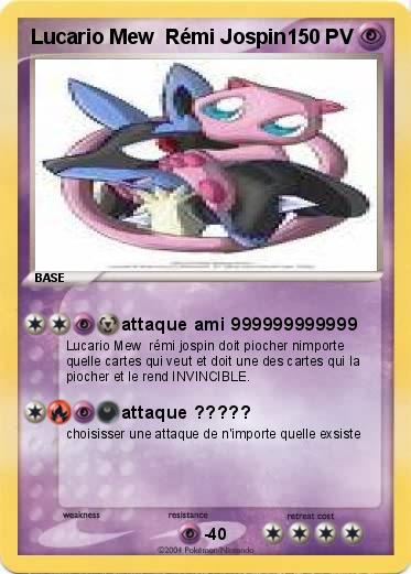 Pokemon Lucario Mew  Rémi Jospin
