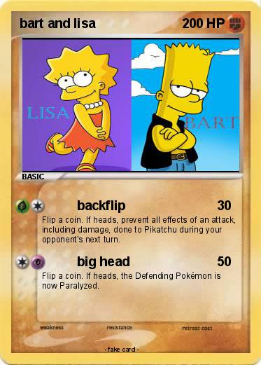 Pokemon bart and lisa