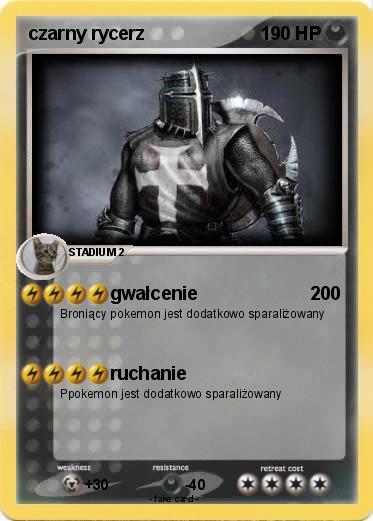 Pokemon czarny rycerz
