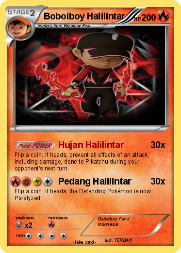 Pokemon Boboiboy Halilintar