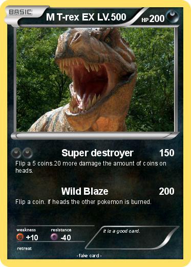 Pokemon M T-rex EX LV.500
