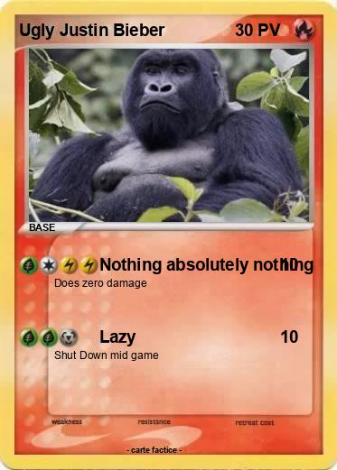 Pokemon Ugly Justin Bieber