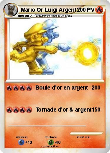 Pokemon Mario Or Luigi Argent