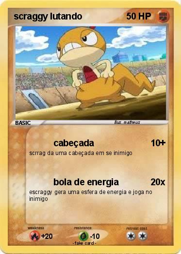 Pokemon scraggy lutando
