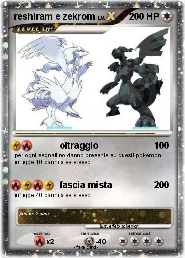 Pokemon reshiram e zekrom