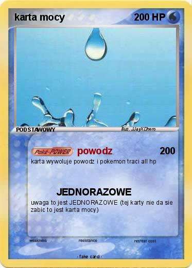 Pokemon karta mocy