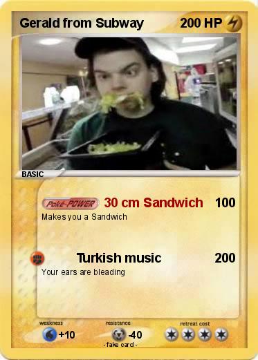Pokemon Gerald from Subway