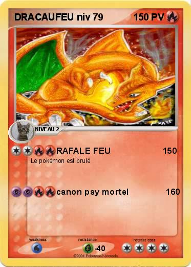 Pokemon DRACAUFEU niv 79