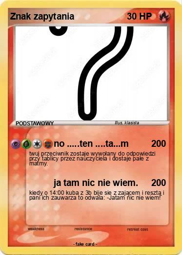 Pokemon Znak zapytania