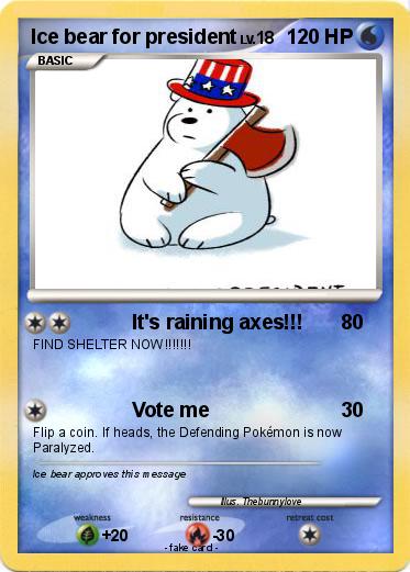 Pokemon Ice bear for president