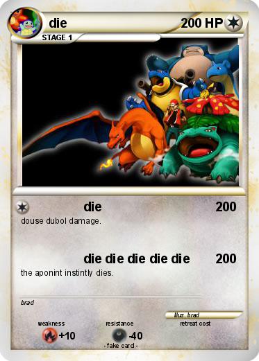 Pokemon die