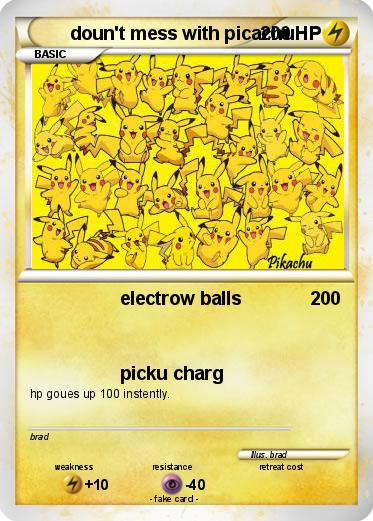 Pokemon doun't mess with picachu