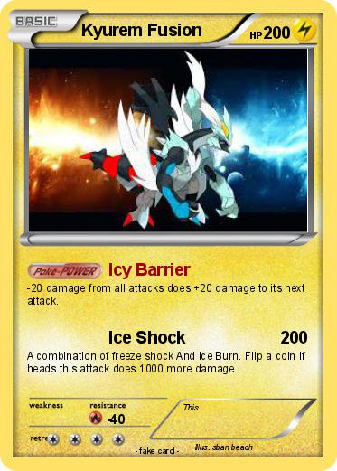 Pokemon Kyurem Fusion