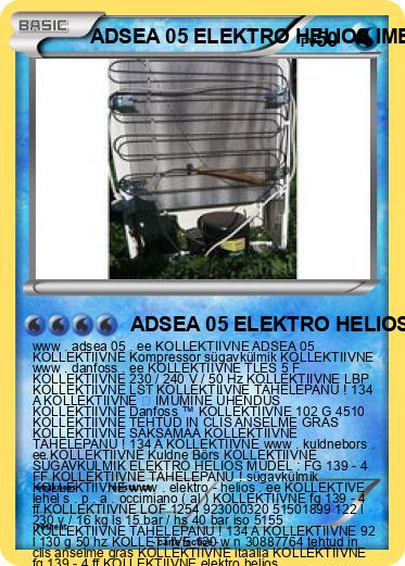 Pokemon ADSEA 05 ELEKTRO HELIOS IME