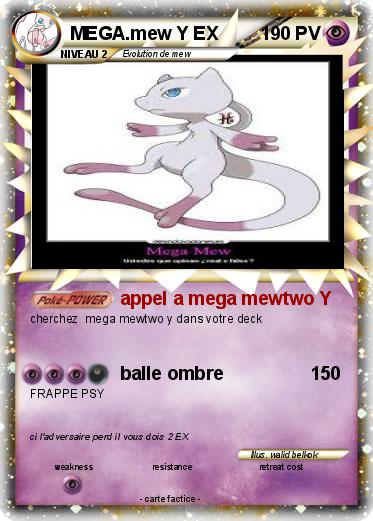 Pokemon MEGA.mew Y EX