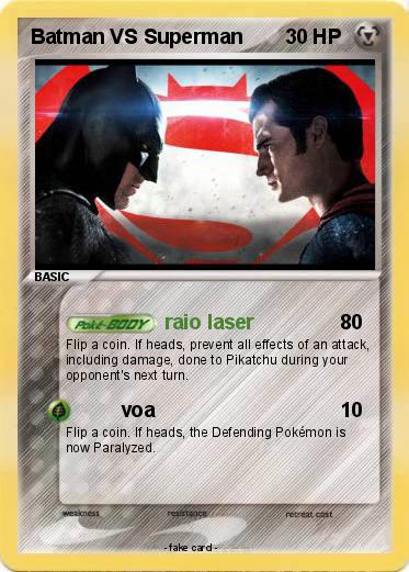 Pokemon Batman VS Superman
