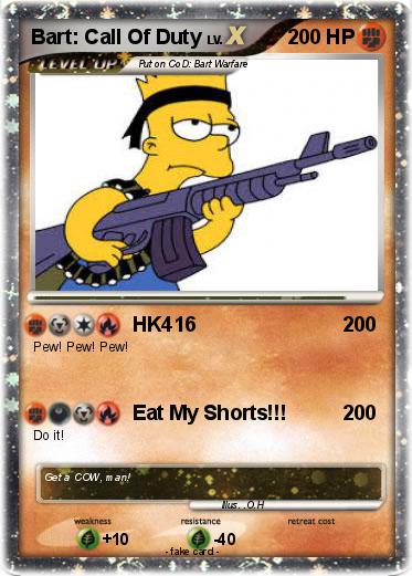 Pokemon Bart: Call Of Duty