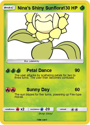 Pokemon Nina's Shiny Sunflora