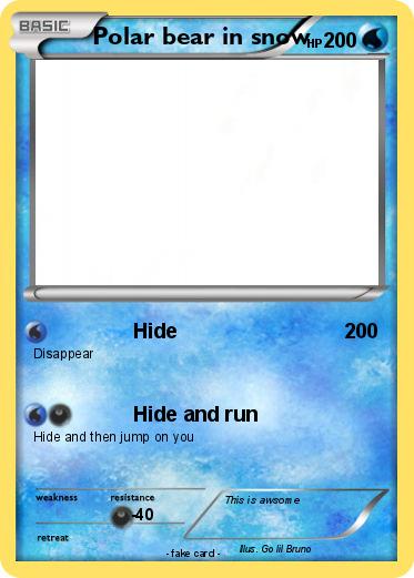 Pokemon Polar bear in snow