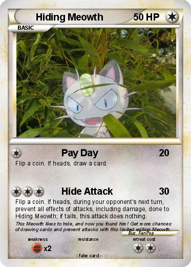 Pokemon Hiding Meowth
