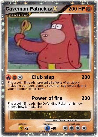 Pokemon Caveman Patrick