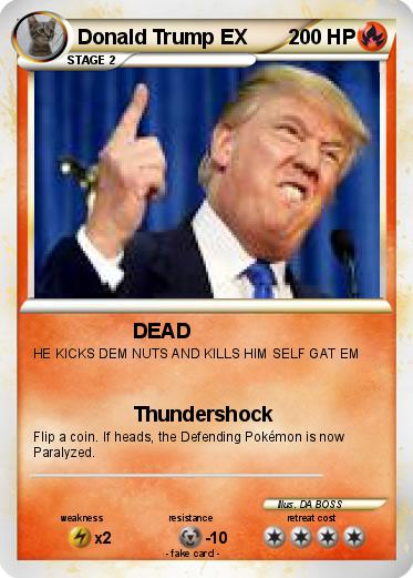 Pokemon Donald Trump EX