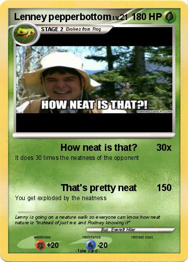 Pokemon Lenney pepperbottom