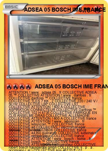 Pokemon ADSEA 05 BOSCH IME FRANCE